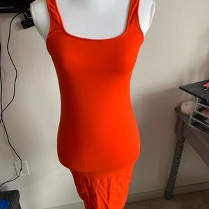 Medium bodycon orange dress